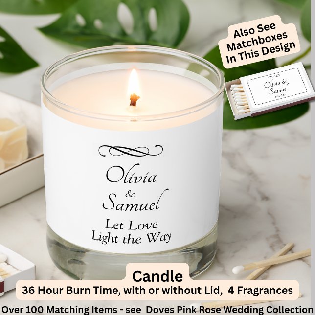 Add Names, Black White Scented Candle (Creator Uploaded)