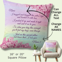 Add Names, Change ANY Text - I Hugged This Pillow