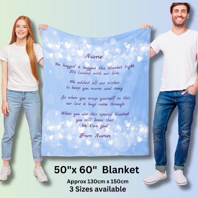 Add Names, Change ANY Text  We Hugged This Blanket (Creator Uploaded)