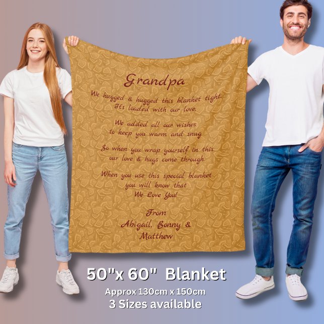 Add Names, Change ANY Text  We Hugged This Blanket (Creator Uploaded)