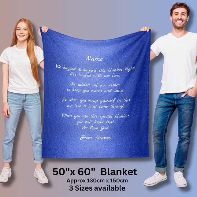 Add Names, Change ANY Text  We Hugged This Blanket (Creator Uploaded)