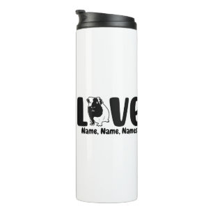 Add Names or Text, Guinea Pig LOVE on Thermal Tumbler