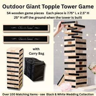 Add Names, Outdoor Giant Topple Tower Game