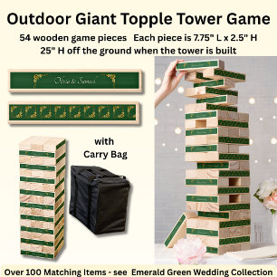Add Names, Outdoor Giant Topple Tower Game
