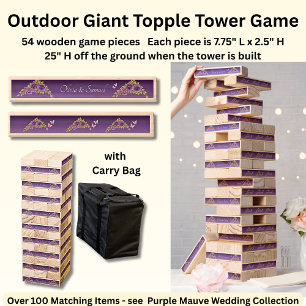 Add Names, Outdoor Giant Topple Tower Game