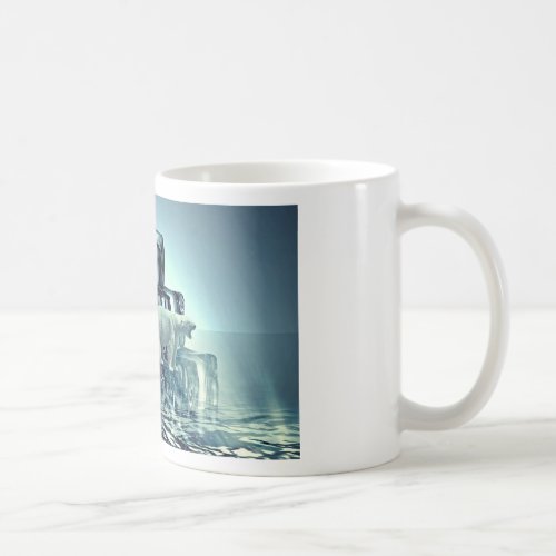 Add Own SLOGAN To Save Arctic Polar Bear Planet Coffee Mug