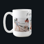 Add Own Text Script 3 Photo Collage Friendsgiving Coffee Mug<br><div class="desc">Add Own Text Script 3 Photo Collage Happy Friendsgiving Coffee Mug.</div>