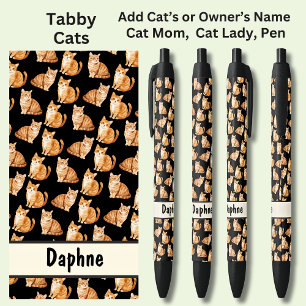 Add Owner or Cat's Name, Tabby Cats Pen