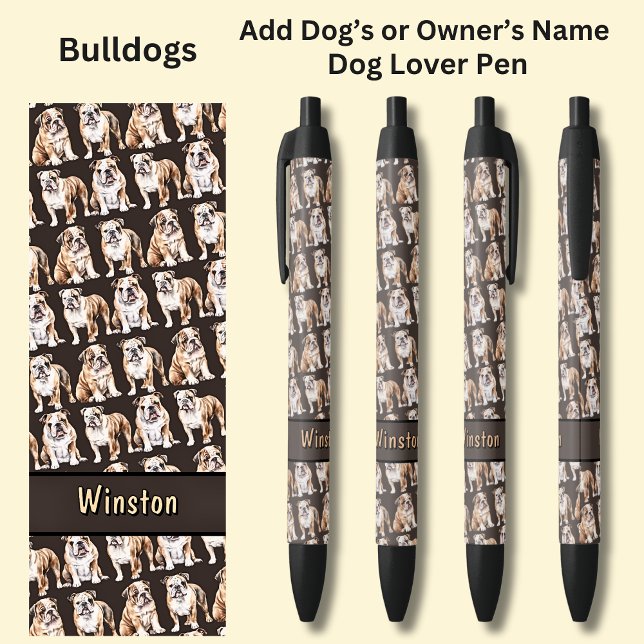 Add Owner's or Dog's Name, Bulldog Pen (Creator Uploaded)