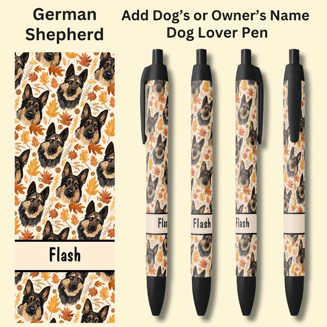 Add Owner's or Dog's Name, German Shepherd Pen (Creator Uploaded)