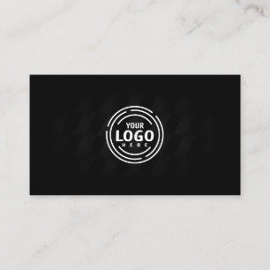 Add personalized logo professional black business card