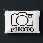 Add Personalized Photo Wedding Modern Cute Elegant Accessory Pouch<br><div class="desc">You can customize it with your photo,  logo or with your text.  You can place them as you like on the customization page. Modern,  unique,  simple,  or personal,  it's your choice.</div>
