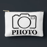 Add Personalized Photo Wedding Modern Cute Elegant Accessory Pouch<br><div class="desc">You can customize it with your photo,  logo or with your text.  You can place them as you like on the customization page. Modern,  unique,  simple,  or personal,  it's your choice.</div>