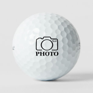 Add Personalized Photo Wedding Modern Cute Elegant Golf Balls