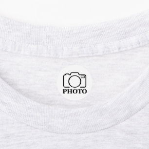 Add Personalized Photo Wedding Modern Cute Elegant Kids' Labels