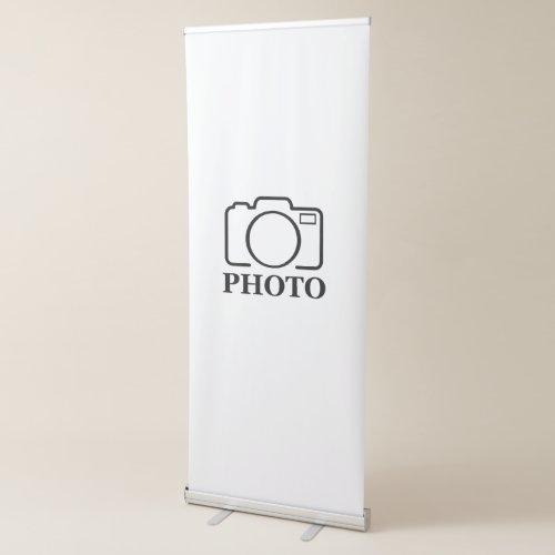 Add Personalized Photo Wedding Modern Cute Elegant Retractable Banner