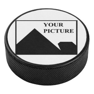 Add Personalized Picture Business Company Name Hockey Puck