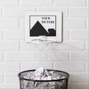 Add Personalized Picture Business Company Name Mini Basketball Hoop