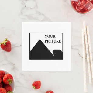 Add Personalized Picture Business Company Name Napkins