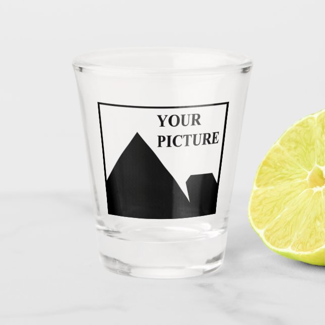 Add Personalized Picture Business Company Name Shot Glass (Front)