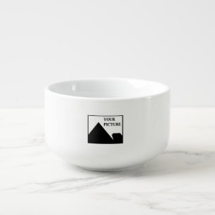 Add Personalized Picture Business Company Name Soup Mug