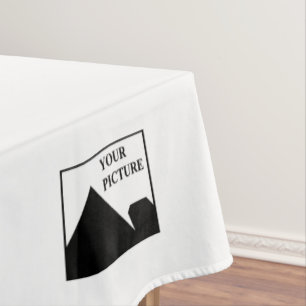 Add Personalized Picture Business Company Name Tablecloth