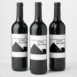 Add Personalized Picture Business Company Name Wine Label