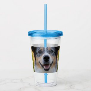 Add Pet Photo Customize Acrylic Tumbler