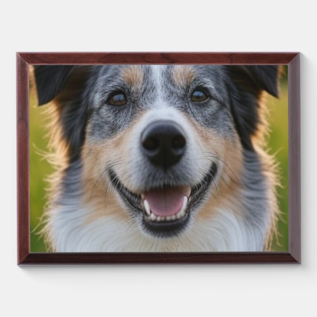 Add Pet Photo Customize Award Plaque (Horizontal)