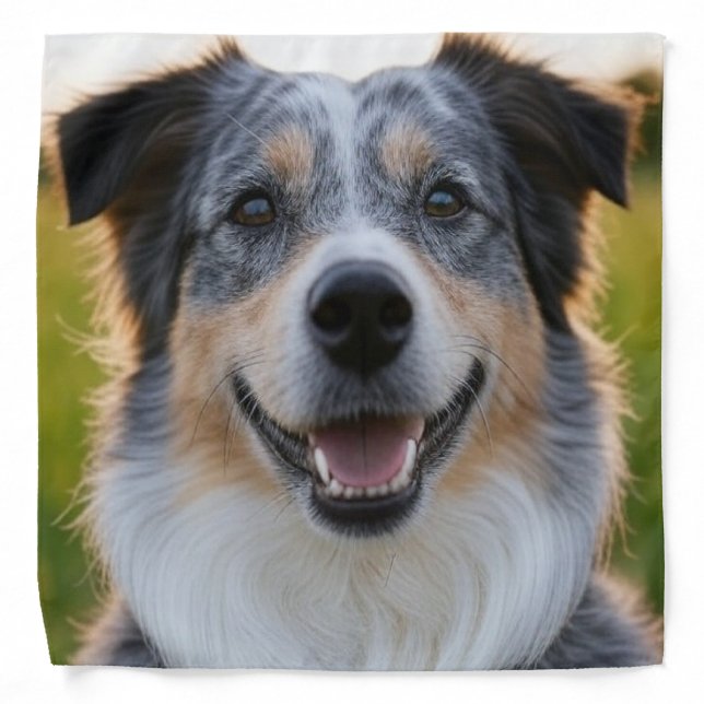 Add Pet Photo Customize Bandana (Front)