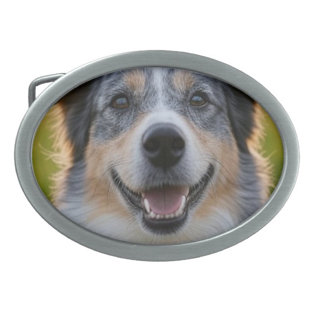 Add Pet Photo Customize Belt Buckle (Front)