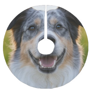 Add Pet Photo Customize Brushed Polyester Tree Skirt