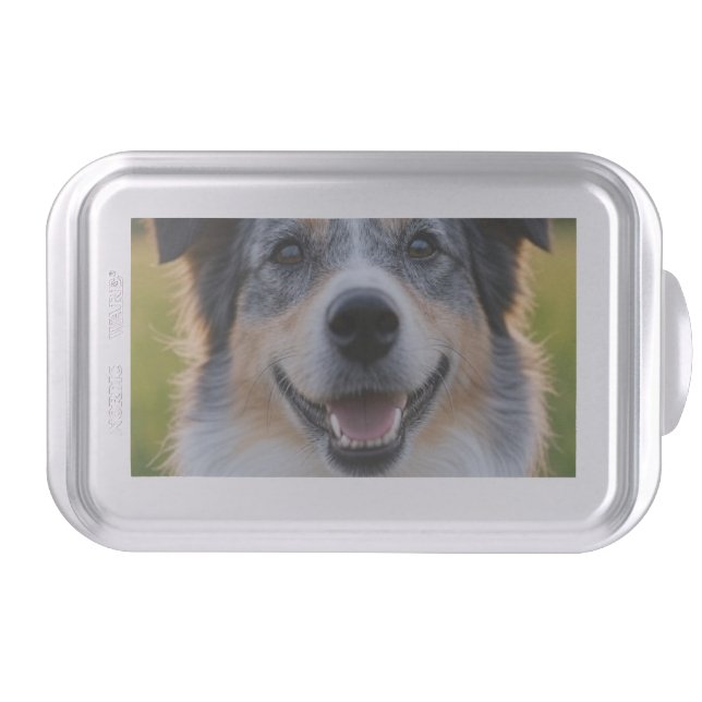 Add Pet Photo Customize Cake Pan (Front)
