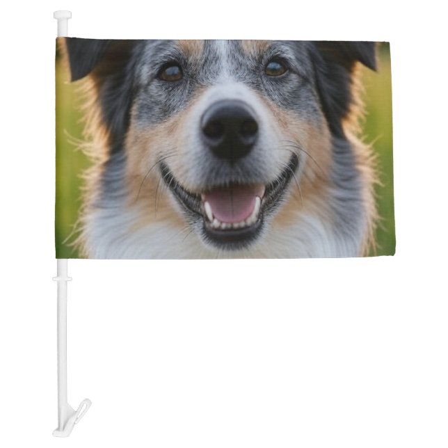 Add Pet Photo Customize Car Flag (Front)