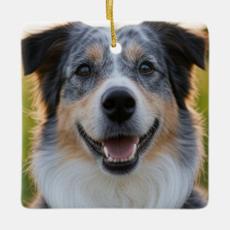Add Pet Photo Customize Ceramic Ornament