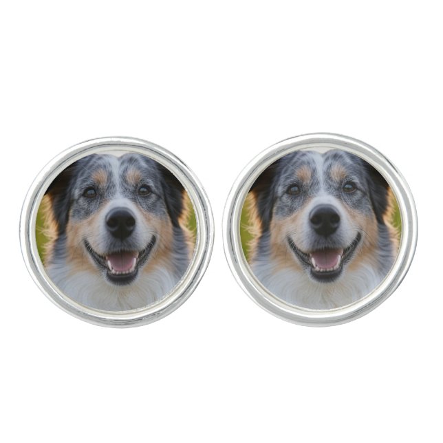 Add Pet Photo Customize Cufflinks (Front)
