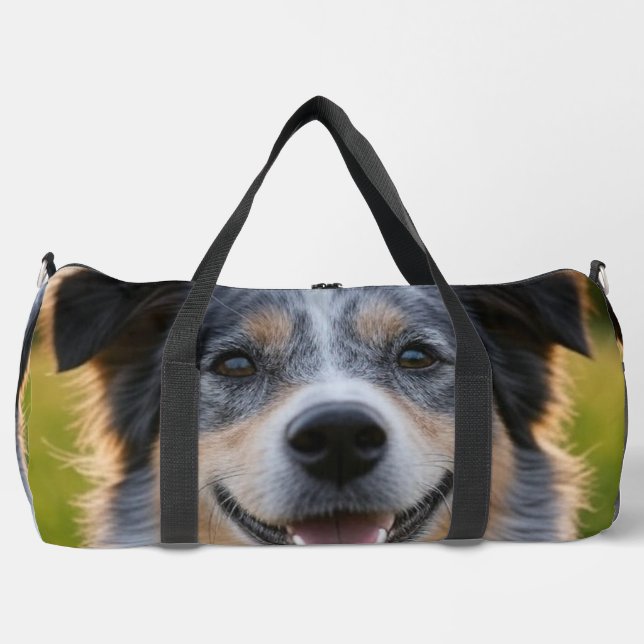 Add Pet Photo Customize Duffle Bag (Front)