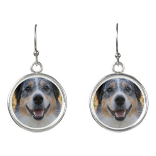 Add Pet Photo Customize Earrings