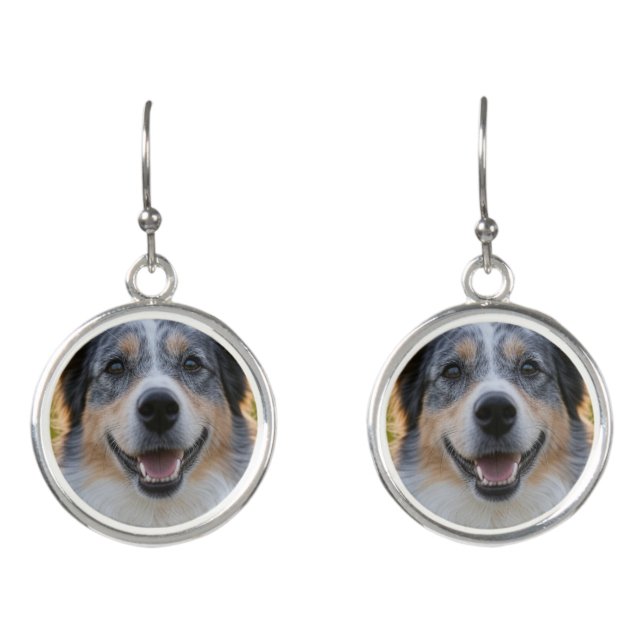 Add Pet Photo Customize Earrings (Front)