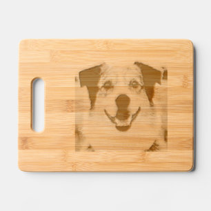 Add Pet Photo Customize Engraved Cutting Board