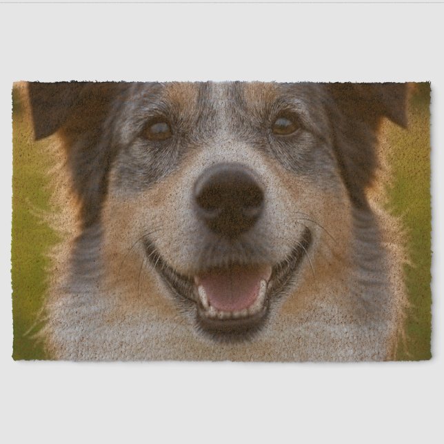 Add Pet Photo Customize Fiber Doormat (Front)