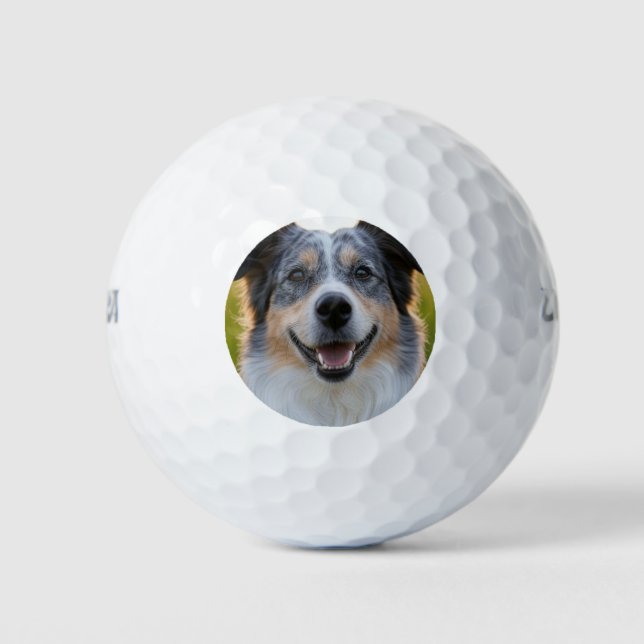 Add Pet Photo Customize Golf Balls (Front)