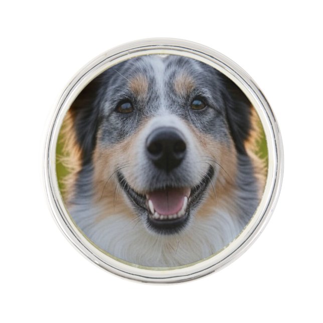 Add Pet Photo Customize Lapel Pin (Front)