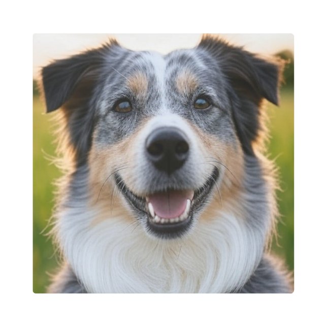Add Pet Photo Customize Metal Print (Front)