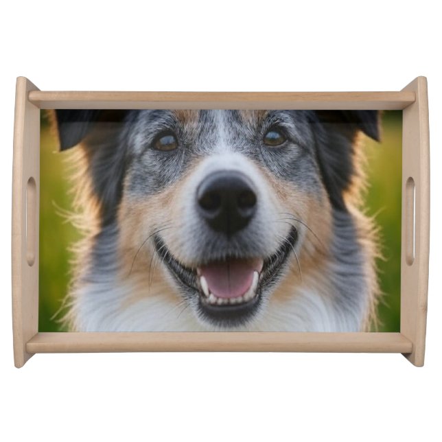 Add Pet Photo Customize Serving Tray (Front)