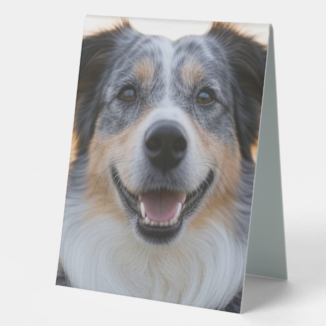 Add Pet Photo Customize Table Tent (Front)