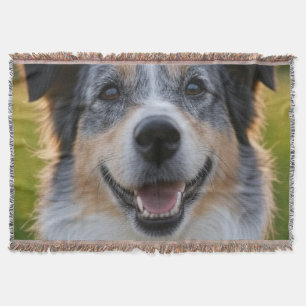 Add Pet Photo Customize Throw Blanket