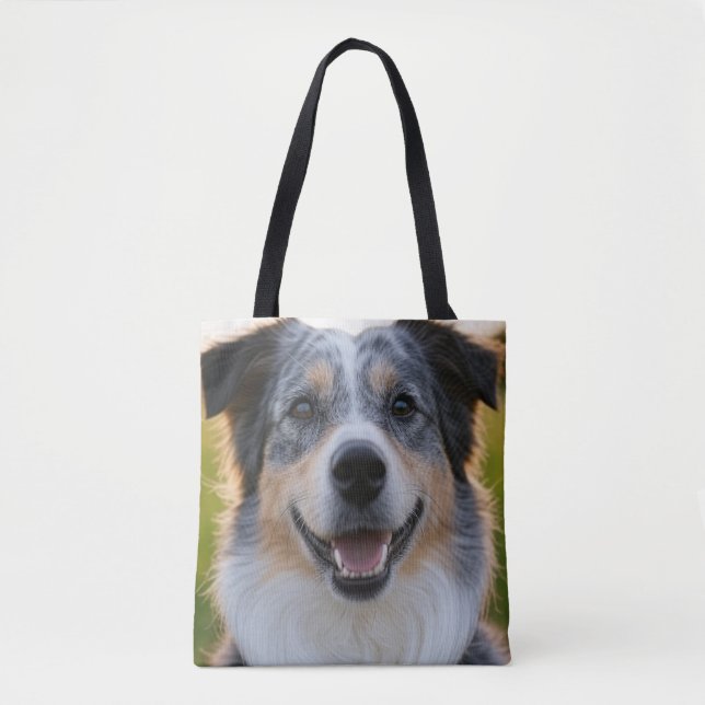 Add Pet Photo Customize Tote Bag (Front)