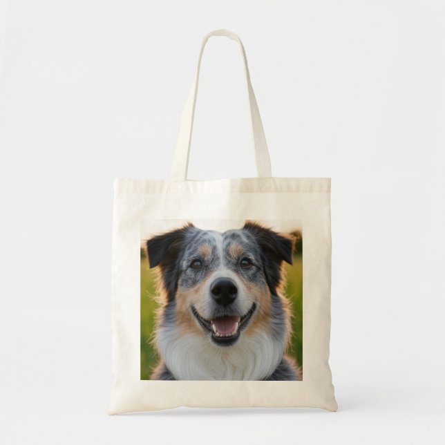 Add Pet Photo Customize Tote Bag (Front)