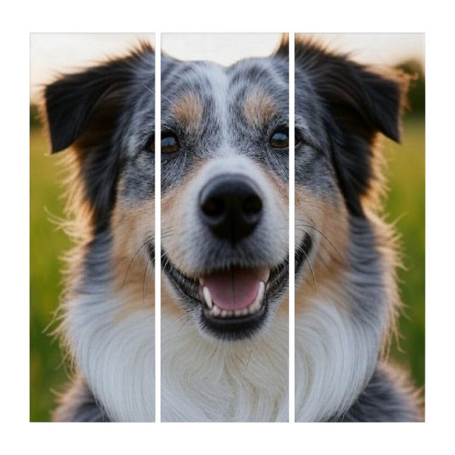 Add Pet Photo Customize Triptych (Front)